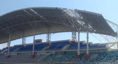 Anggaran Perbaikan Atap Stadion JSG Lenyap di APBD Tahun Ini