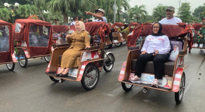 Tak Lagi Pakai Tenaga, Pebecak di Ponorogo Tersenyum Dapat Becak Listrik dari Prabowo
