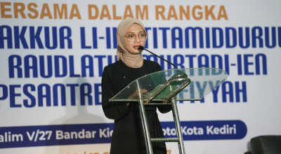 Hadiri Tahlil di Ponpes Salafiyyah, Mbak Vinanda Tegaskan Peran Pesantren dalam Pembangunan Karakter