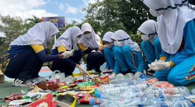 Hasil Brand Audit SMA Al-Muslim, Danone dan Ultra Jaya Dominasi Sampah