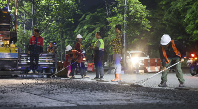 Ruas Jalan Langganan Banjir di Surabaya Mulai Diperbaiki