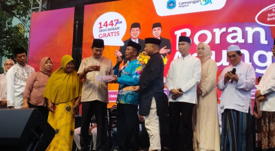 Semarak Boran Agung di Lamongan, 1.447 Porsi Ludes Diserbu Warga