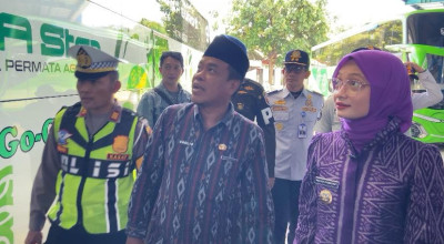 Wali Kota Kediri Pantau Ramp Check di Terminal Tamanan, Pastikan Armada Mudik Aman