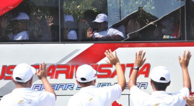 Foto: Pemberangkatan Mudik Gratis PTPN I Regional 5 Surabaya