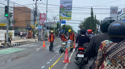 DPUPR Kota Kediri Percepat Perbaikan Jalan Hasanudin–Imam Bonjol Jelang Mudik Lebaran