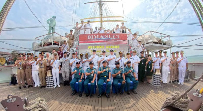 70 Taruna Dunia Berkumpul di KRI Bima Suci ASEAN Plus Cadet Sail 2026