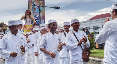 Melihat Tawur Agung Kesanga Jelang Nyepi 1948 Saka di Kediri