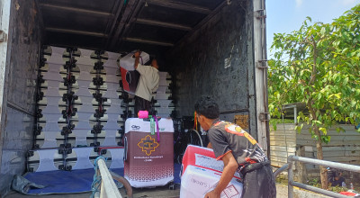 Koper CJH Lamongan Diberangkatkan Menuju Asrama Haji Surabaya