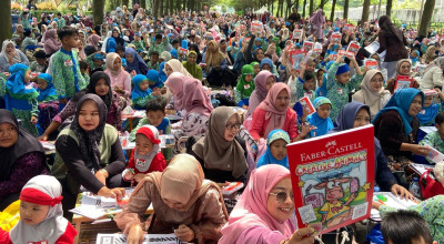 IGRA dan Faber-Castell Ajak Pelajar Kediri Lomba Mewarnai dengan Sentuhan Teknologi