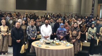 Hadiri Halalbihalal DPW NasDem Jawa Timur, Surya Paloh Bangga Kinerja Khofifah