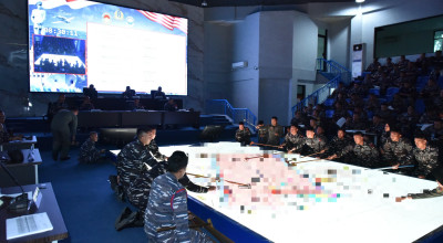 Asah Taktik Tempur, Pangkoarmada II Pimpin TFG Penembakan Senjata Latopslagab