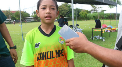 Valentina Imelda, Motor Serangan Tim Bola Putra Kancil Mas di Dandim Cup Kediri U12