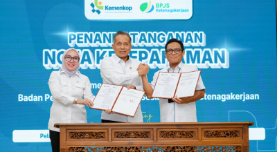 BPJS Ketenagakerjaan dan Kemenkop Perkuat Jaminan Sosial Ekosistem Koperasi