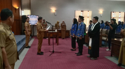 Puluhan CPNS Dilantik Sebagai PNS, Ini Pesan Plt Bupati Tulungagung