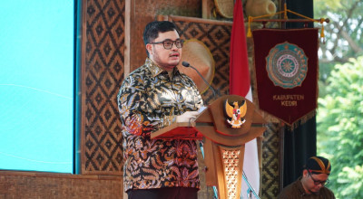 Hadiri Peringatan HKG, Bupati Kediri Minta PKK Fokus Dampingi Keluarga Desil 1-4