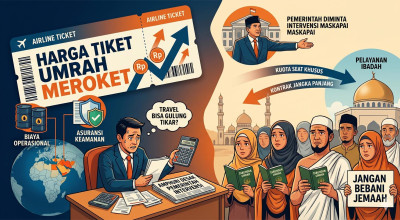 Harga Tiket Umrah Meroket, Pemerintah Diminta Intervensi Maskapai