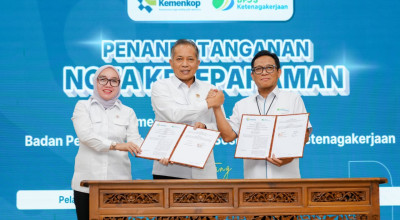 BPJS Ketenagakerjaan dan Kementerian Koperasi Jalin Kerjasama Jaminan Sosial