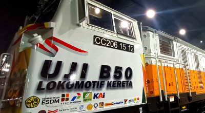 Daop 8 Surabaya Uji Coba Biodiesel B50 di Lokomotif KA Sembrani