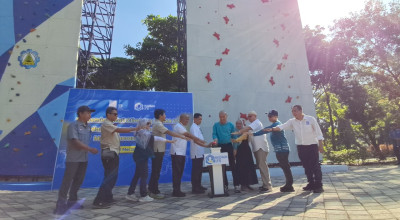 ITS Resmikan Wall Climbing, Dorong Jatim Jadi Lumbung Atlet Panjat Tebing