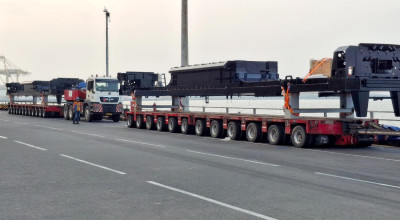 Terminal Petikemas Surabaya Kembali Layani Ekspor Komponen Lokomotif INKA