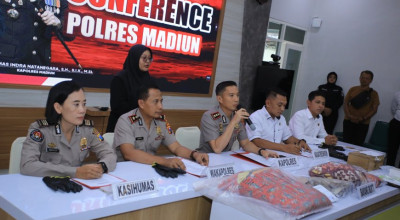 Polres Madiun Ringkus Buron Pembunuhan Pemilik Warung di Saradan