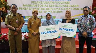 Wali Kota Kediri Perkuat Perlindungan Pekerja Rentan Lewat Jaminan Sosial