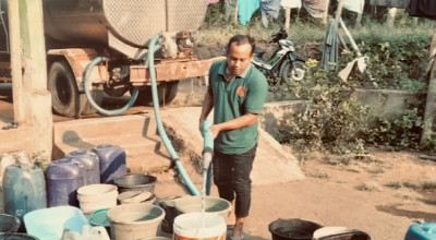BPBD Kabupaten Probolinggo Salurkan 6.000 Liter Air Bersih untuk Warga Tegalwatu