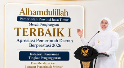 Jatim Raih Penghargaan Kategori Pemda Terbaik Penurunan Pengangguran