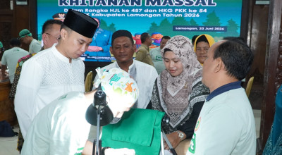 Gelar Khitan Massal, Penpodo Lokantantra Lamongan Disulap Jadi Ruang Tindakan
