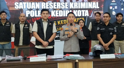 Pelaku Pecah Kaca di Mrican Kediri Dibekuk, Tas Digondol Saat Korban Makan Sate