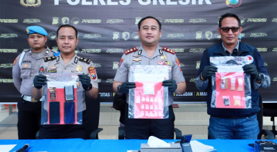 Dua Kurir Sabu Diamankan Polres Gresik, Nilainya 68 Juta Lebih