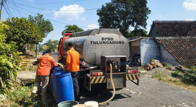 Musim Kemarau, BPBD Tulungagung Mulai Salurkan Bantuan Air Bersih