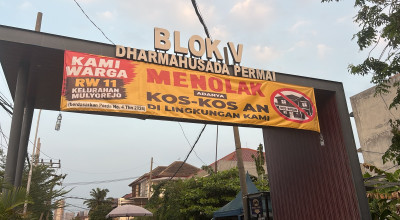 Warga Dharmahusada Permai Surabaya Tolak Alih Fungsi Perumahan Jadi Kosan