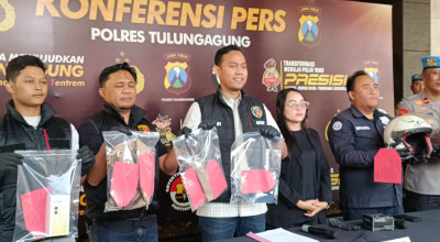Beraksi di 20 TKP, Pasangan Jambret Asal Malang Ditangkap Polisi Tulungagung