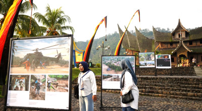 Pameran Prahara Pulau Emas Hadir di Tanah Datar, Rekam Luka Bencana Sumatra