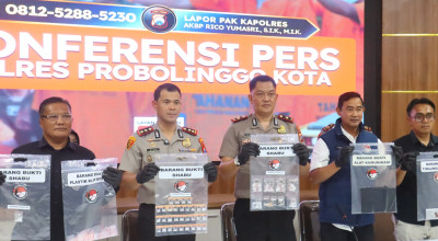 Sepekan Terakhir Tiga Pengedar Sabu Ditangkap Polres Probolinggo Kota