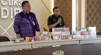 Operasi BKC Ilegal di Kediri, Petugas Temukan Ribuan Batang Rokok Polos