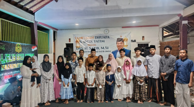 Santuni Yatim Piatu dan Dhuafa, Anggota DPRD Jatim Sampaikan Pesan Prabowo