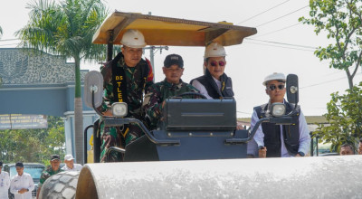 TMMD ke-129 di Desa Sendangrejo Lamongan Bangun Jalan, RTLH hingga Irigasi
