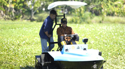 ITS Kenalkan Traktor Listrik Berbentuk Perahu, Hemat Biaya dan Ramah Lingkungan