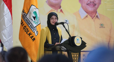 Hadiri Rakerda Golkar, Mbak Vinanda Tekankan Kolaborasi Bangun Kota Kediri