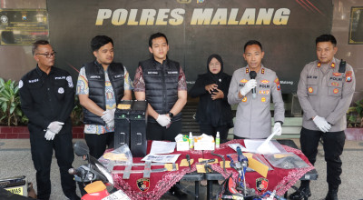 Gasak Baterai Tower di 17 Lokasi, Komplotan Kuli Bangunan di Malang Diringkus Polisi