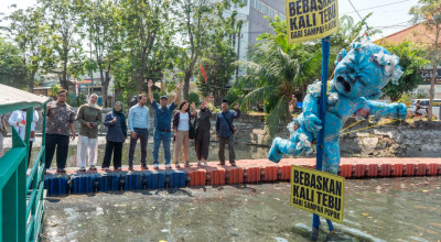 Kampung MOZAIK Diluncurkan, Kali Tebu Jadi Percontohan Cegah Sampah Plastik