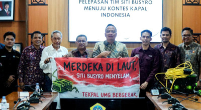 Wabup Gresik Lepas Tim Robot Bawah Air UMG ke Final Kontes Kapal Indonesia