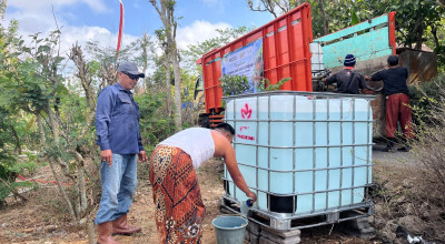Kekeringan Melanda Malang, PTPN I Kirim 3.000 Liter Air per Hari