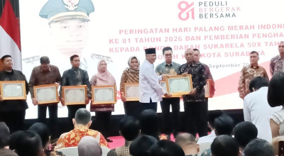 425 Warga Surabaya Raih Penghargaan Usai Donor Darah 50 Kali