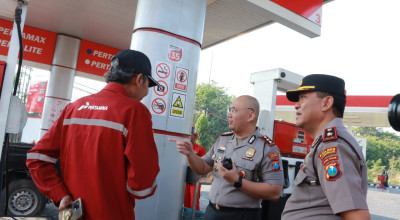 Polres Lamongan Intensifkan Pengecekan Stok BBM di SPBU