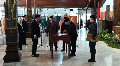 Plt Bupati Tulungagung Lantik 21 Pejabat Tinggi Pratama, Ini Daftarnya