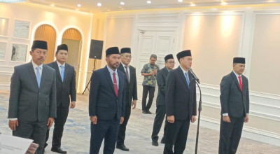 Foto Prof Masdar Hilmy Dilantik Rektor UINSA Surabaya Beredar