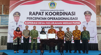 Pemkab Gresik Gelar Rakor Percepatan Operasional Koperasi Merah Putih